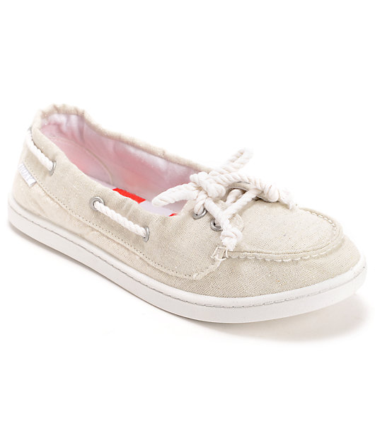 roxy white slip on shoes
