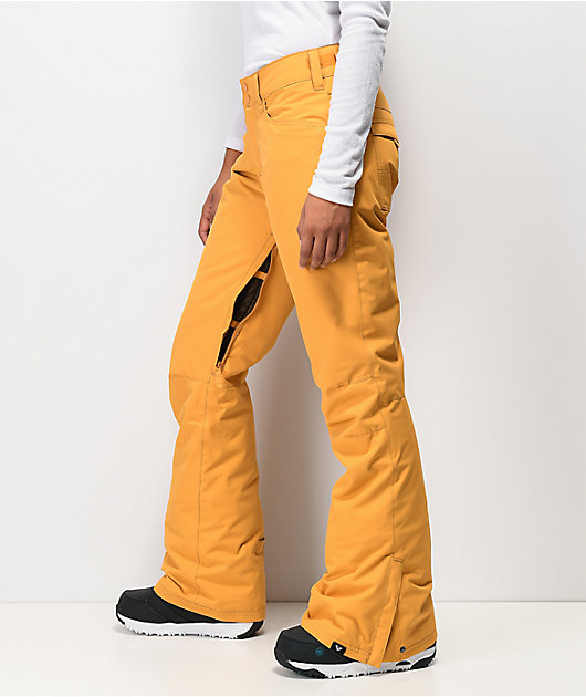 Roxy Backyard Spruce 10K pantalones de snowboard amarillos
