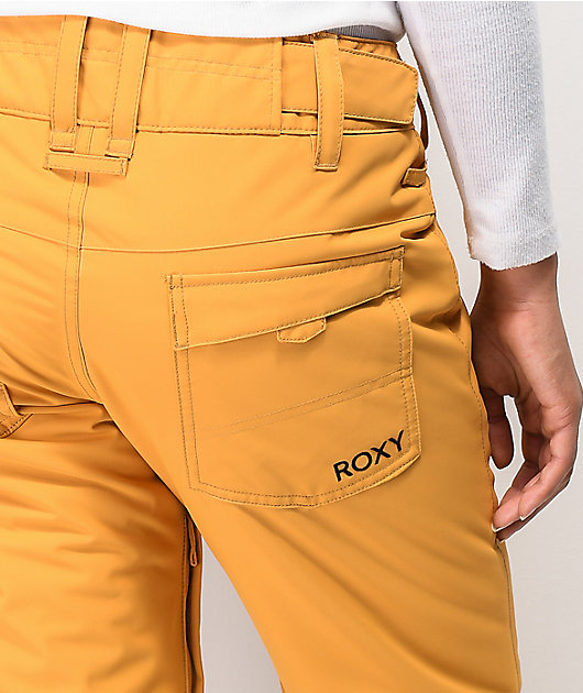 Roxy Backyard Spruce 10K pantalones de snowboard amarillos