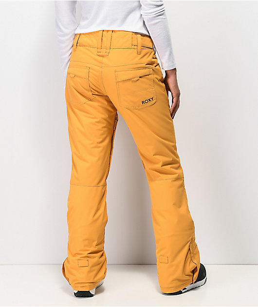 Roxy Backyard Spruce 10K pantalones de snowboard amarillos