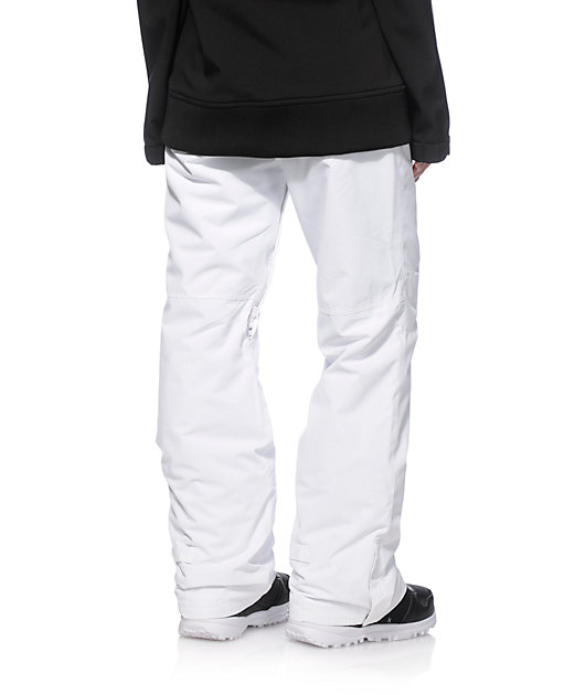 Roxy Backyard White 10K Snowboard Pants | Zumiez