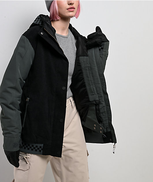 Roxy Cheer Up Black Combo 10K Snowboard Jacket | Zumiez