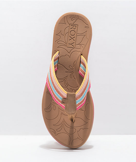 Roxy Colbee Hi Tan & Multi Sandals