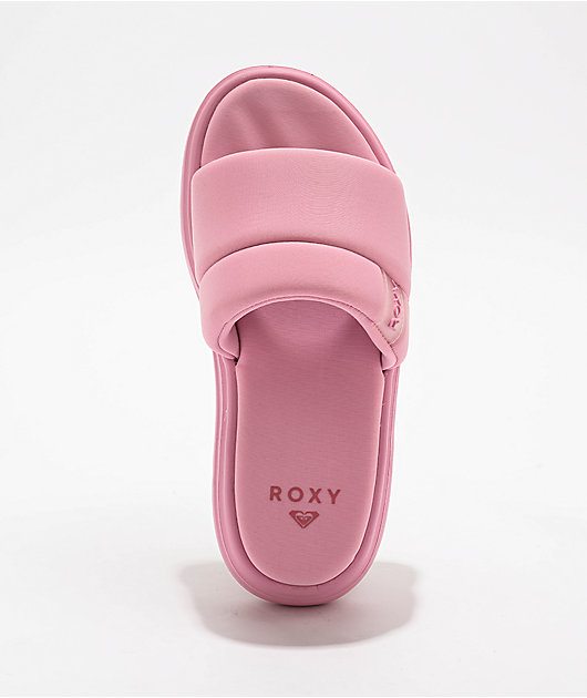 Roxy Gelato Lux Orchid Smoke Platform Slide Sandals | Zumiez