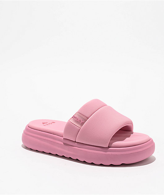 Roxy Gelato Lux Orchid Smoke Platform Slide Sandals