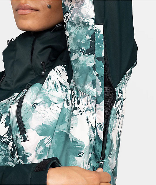 Roxy Jetty 3-In-1 Sea Pine Dreamy Picture 10K Snowboard Jacket