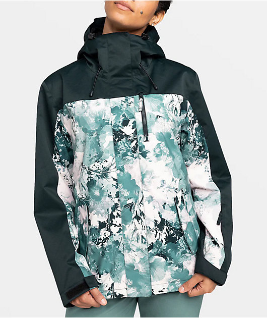 Roxy Jetty 3-In-1 Sea Pine Dreamy Picture 10K Snowboard Jacket