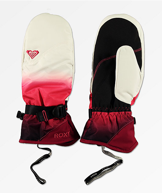 Roxy Jetty SE Tea Berry Wave Snowboard Mittens