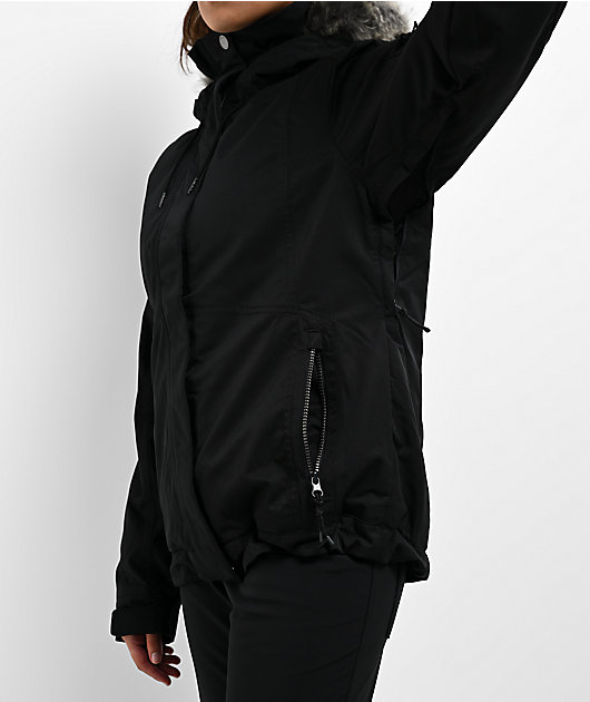 Roxy Meade Faux Fur Black 10K Snowboard Jacket
