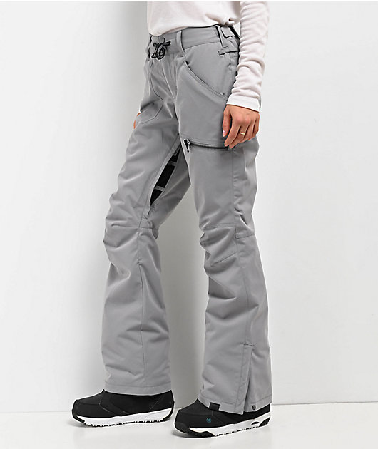 Roxy Nadia Grey 10K Snowboard Pants | Zumiez