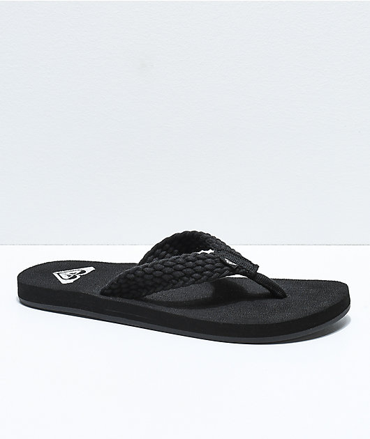 roxy black sandals