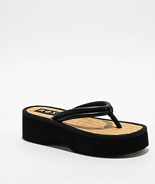 Roxy Ryana Black Platform Sandals | Zumiez