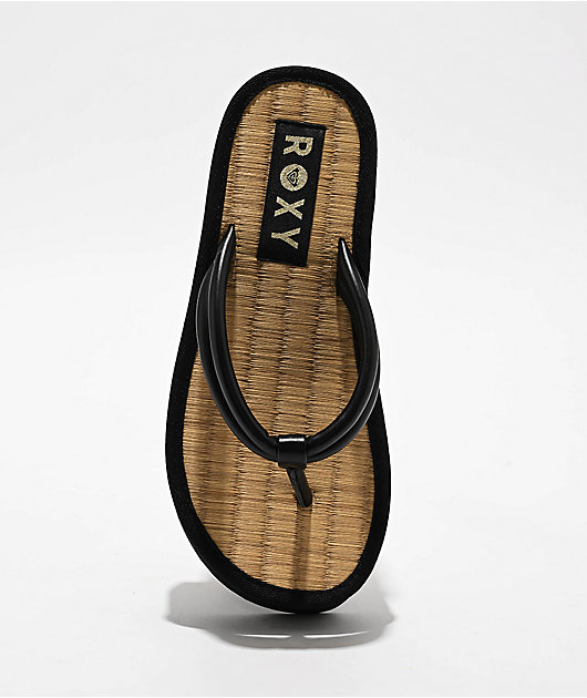 Roxy Ryana Black Platform Sandals