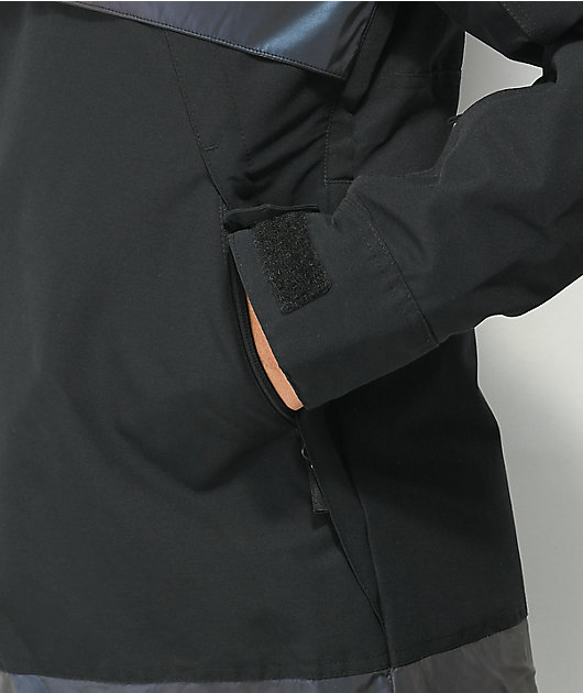 Roxy Shelter Black & Irridescent Anorak 10K Snowboard Jacket | Zumiez