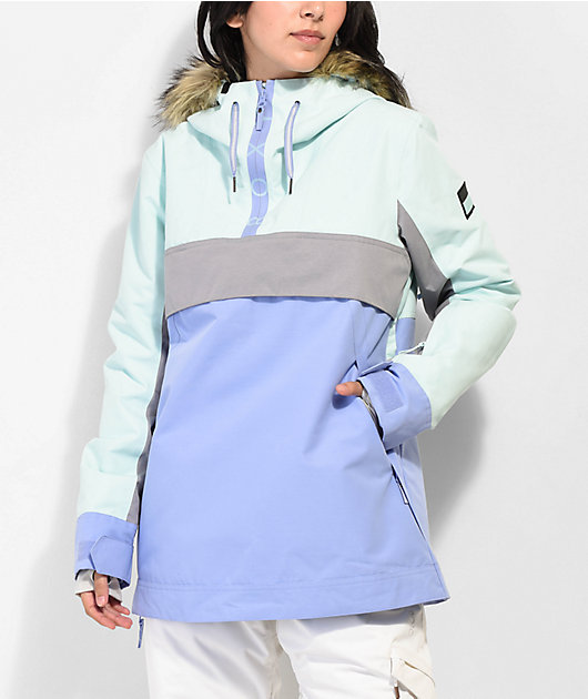 Kan worden berekend Gespierd Dakraam Roxy Shelter Fair Aqua Snowboard Jacket 2023