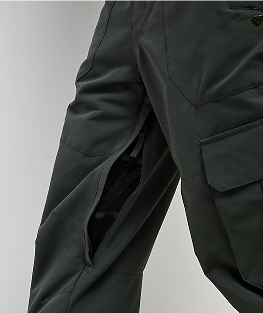 Roxy Trooper Green 10K Cargo Snowboard Pants