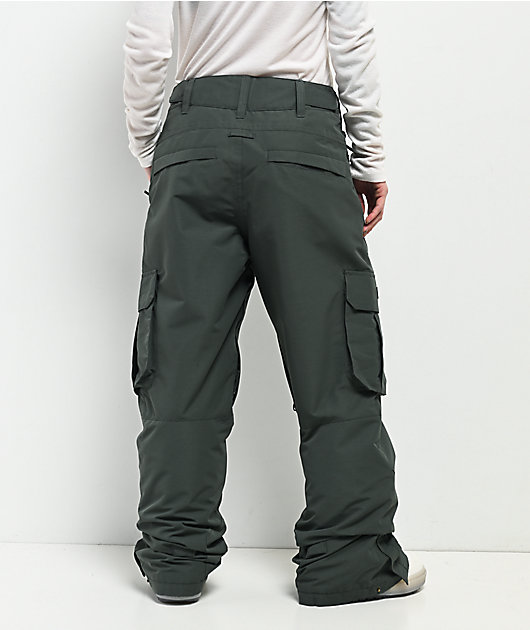 Roxy Trooper Green 10K Cargo Snowboard Pants | Zumiez