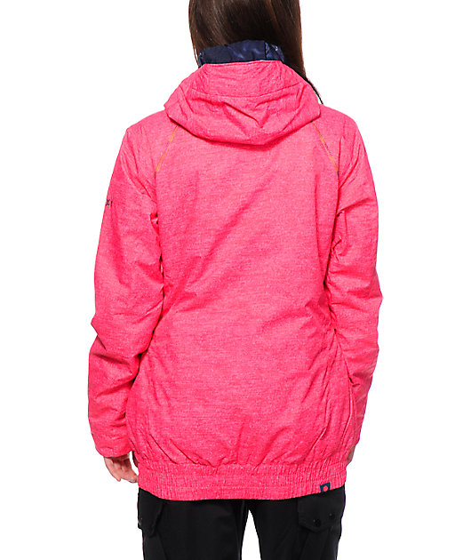 roxy pink snow jacket