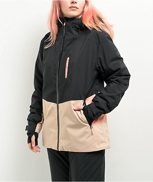 たろー　レディース　BLK M Roxy Women's Peakside True Black 10K Snowboard Jacket 2025 | Zumiez