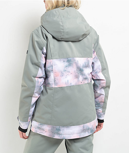 Roxy Women's Presence Sea Pine Mystery Fog 10K Parka