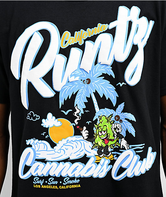 Runtz Surf Sun Smoke Black T-Shirt