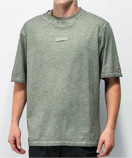 Russell Athletic Marcus Shadow Green Wash T-Shirt