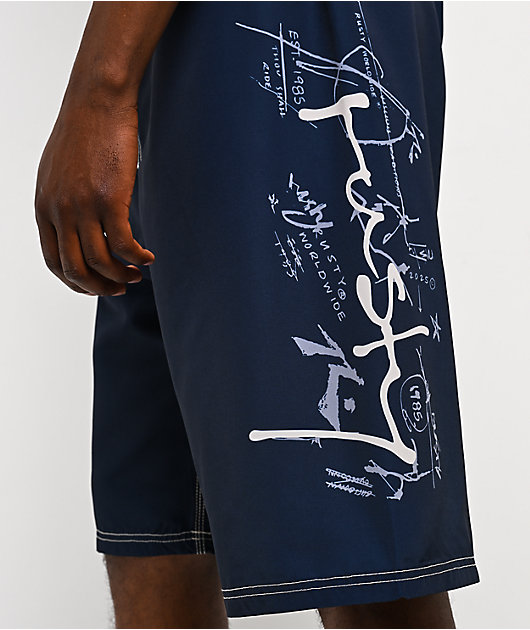 Rusty Crisis Navy Board Shorts