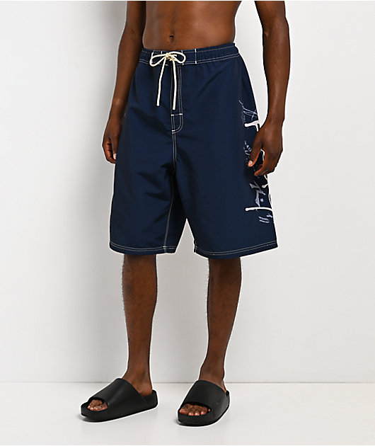 Rusty Crisis Navy Board Shorts