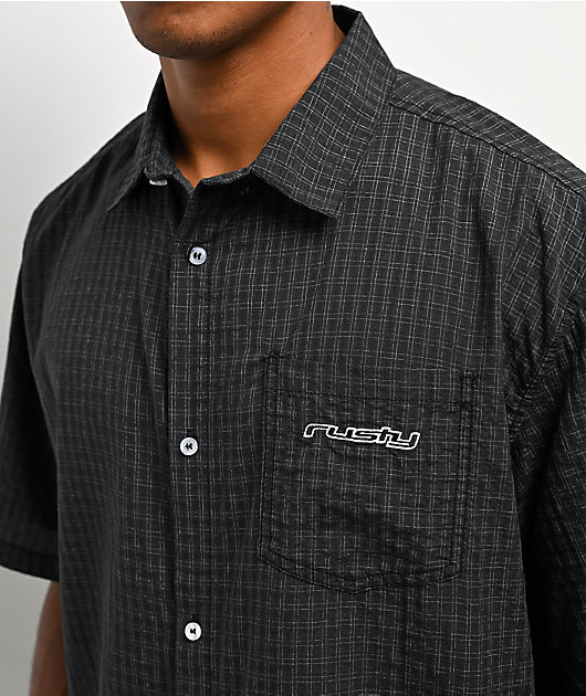 Rusty Defender Black Button Up Shirt