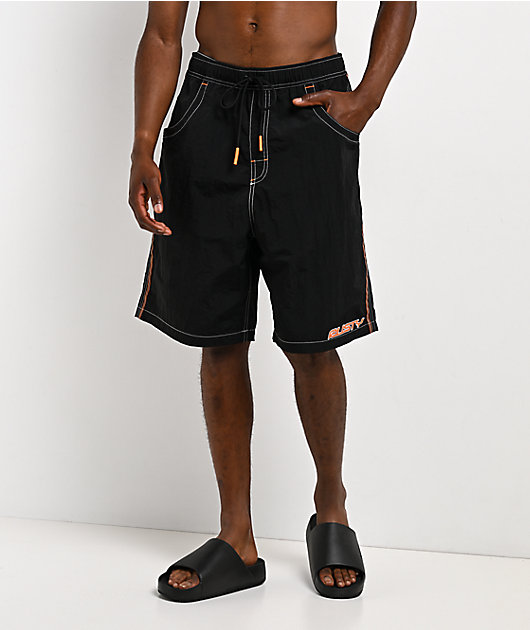 Rusty Flip Daddy Black Board Shorts