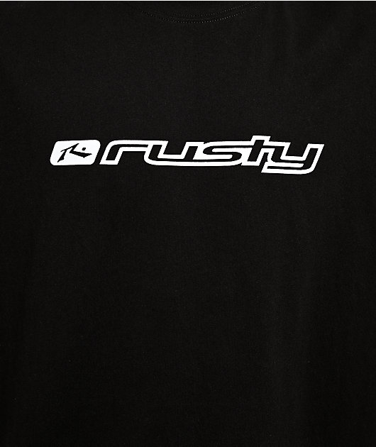 Rusty Gaffa Taped Out Black Heavyweight T-Shirt