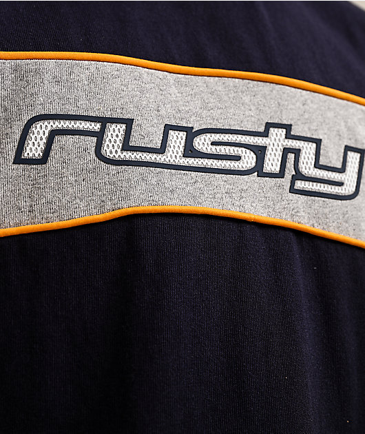Rusty Kinetic Navy Heavyweight T-Shirt
