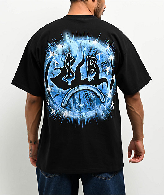 SAD BOYZ by Junior H X Lost Hills Nails Black T-Shirt | Zumiez