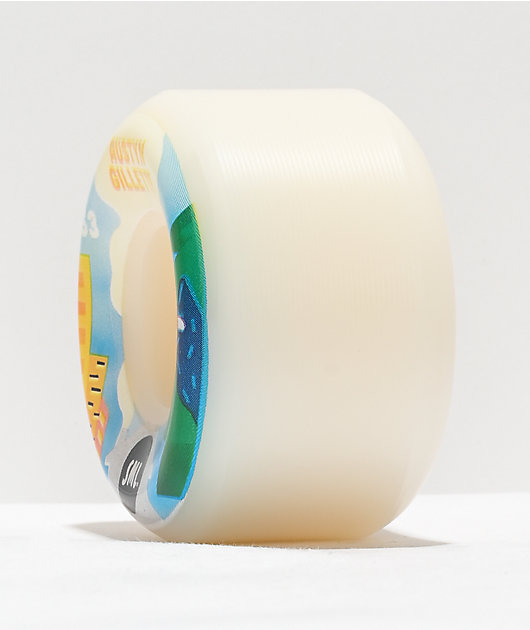 SML. Gillette Avro 53mm 99a Ruedas de patineta Blancas