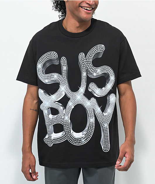 SUS BOY Iced Out Black T-Shirt