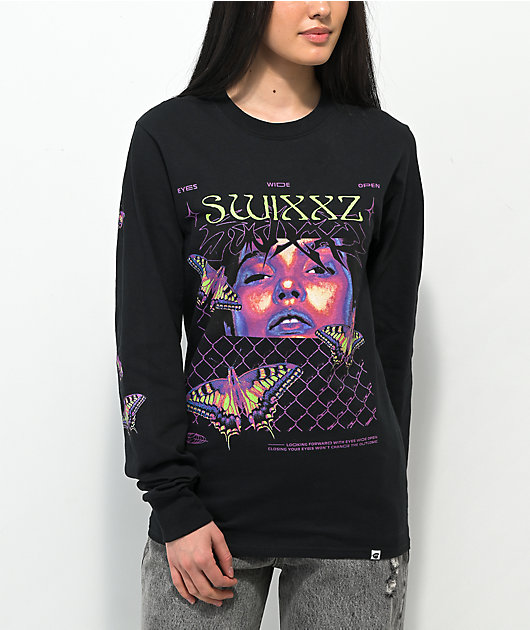 SWIXXZ Butterfly Chain Long Sleeve T-Shirt | Zumiez SWIXXZ Butterfly Chain Long Sleeve T-Shirt | Zumiez