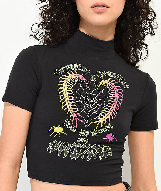 SWIXXZ Centiheart Black Buckle Baby T-Shirt | Zumiez