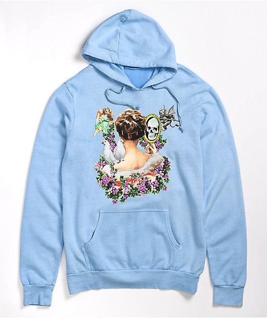 SWIXXZ Dark Reflection Light Blue Hoodie