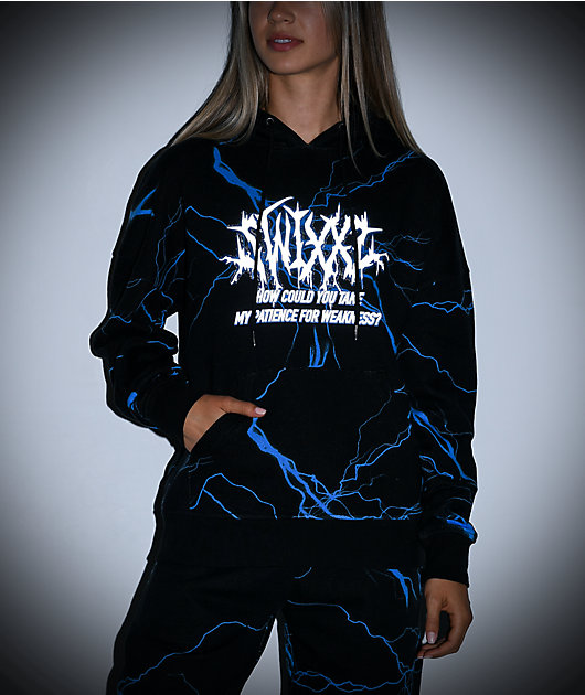 SWIXXZ Lightning Black Hoodie