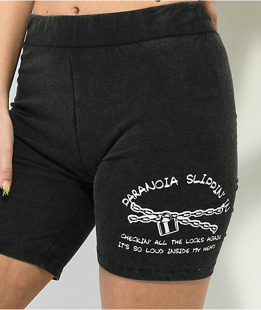 SWIXXZ Paranoia Cadenas Black Wash Bike Shorts