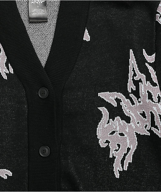 SWIXXZ Penta Logo Black Cardigan