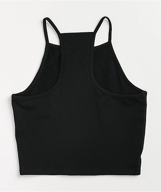SWIXXZ Reign Of Terror Black Crop Tank Top