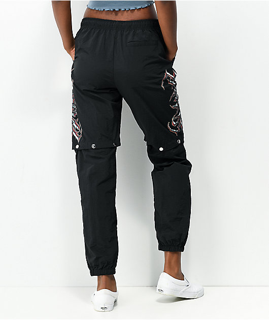 women's black track pants