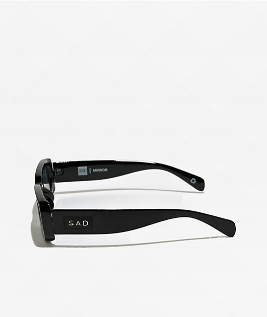 Sad Eyewear Mirror Black Gloss Sunglasses | Zumiez