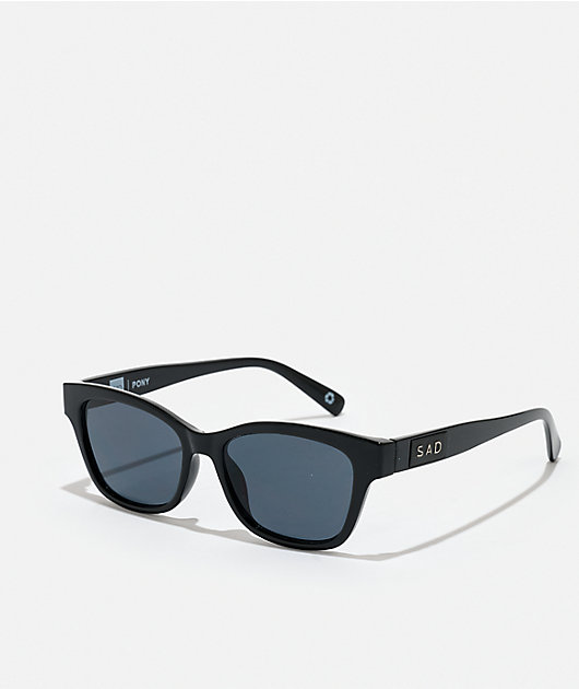 Sad Eyewear Pony Black Gloss Sunglasses