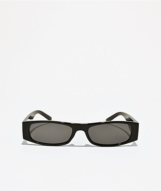 Saint Black Rectangle Sunglasses