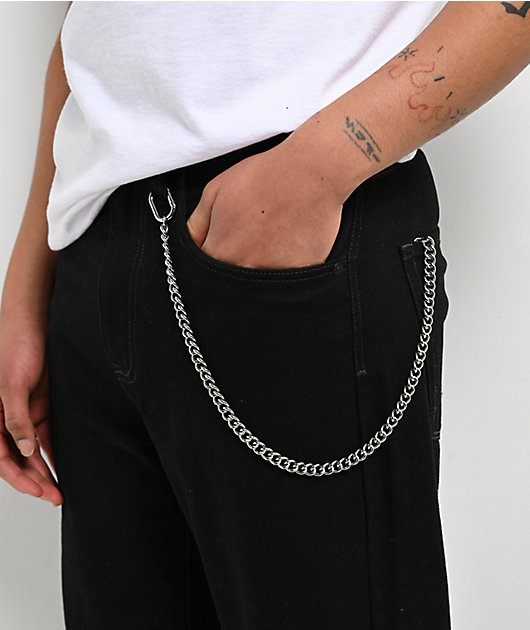Saint Midas Cuban Silver Pocket Chain | Zumiez