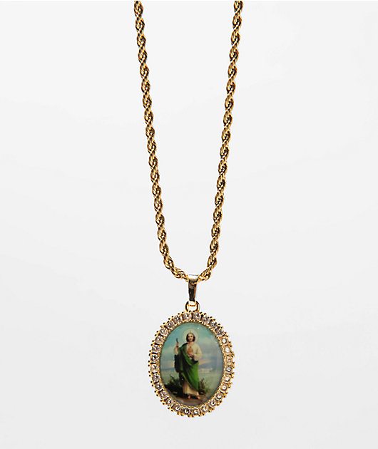 Saint Midas Hopeless Saint 20" Gold Chain Necklace
