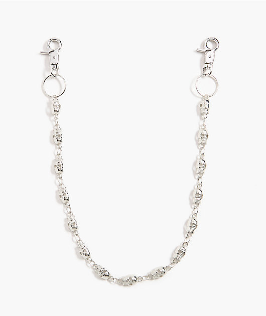Saint Midas Skull Silver Pocket Chain | Zumiez