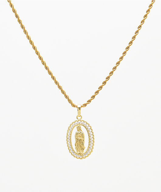 Saint Midas YG Guadalupe collar de oro